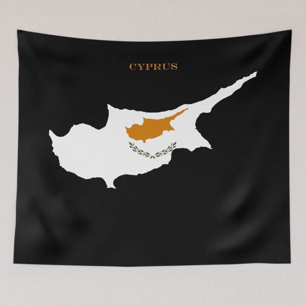 Item preview, Cyprus Map Flag Silhouette Cypriot Pride Heritage Peace Gift designed and sold by NTGUILTY.