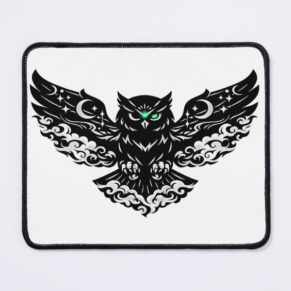 Item preview, Die Nebeleule Mystical Mist Owl Celestial Spirit designed and sold by tineldesign.