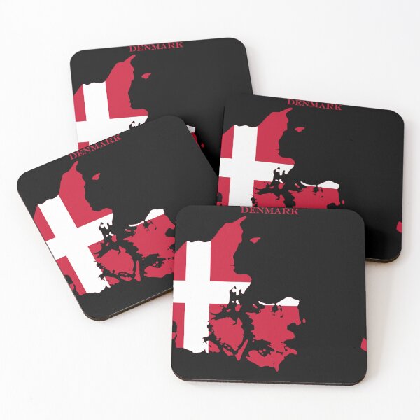 Item preview, Denmark Map Flag Silhouette Danish Pride Dannebrog Heritage Gift designed and sold by NTGUILTY.