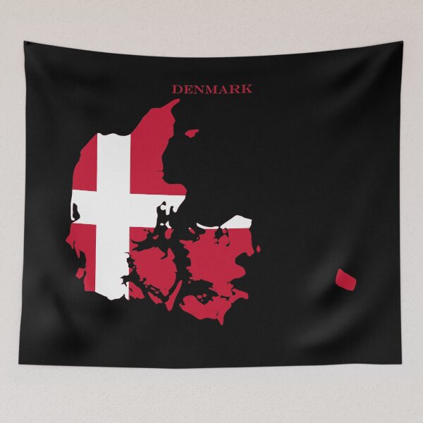 Item preview, Denmark Map Flag Silhouette Danish Pride Dannebrog Heritage Gift designed and sold by NTGUILTY.