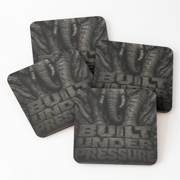 Item preview, Founder Built Under Pressure Elephant Brutalist Stone Bas-Relief Art Print designed and sold by SavannaStrikes.