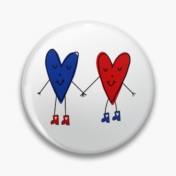 Item preview, Red and Blue Hearts designed and sold by SunnySwims.