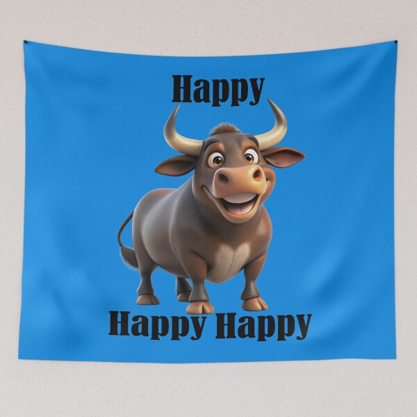 Item preview, HAPPY COW, KIDS ART, FUN KIDS STUFF FOR COUNTRY LOVERS designed and sold by Barbara Jean Photo Art And Design.