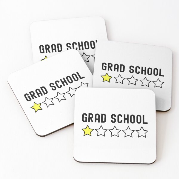 Item preview, Grad School One Star Review - Graduate Student Humor, Thesis Defense, Dissertation Defense Ph.D, Graduate Student, Preliminary Exam, Grad Student, Master's Degree designed and sold by jadedscientist.