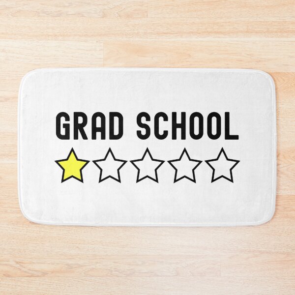 Item preview, Grad School One Star Review - Graduate Student Humor, Thesis Defense, Dissertation Defense Ph.D, Graduate Student, Preliminary Exam, Grad Student, Master's Degree designed and sold by jadedscientist.