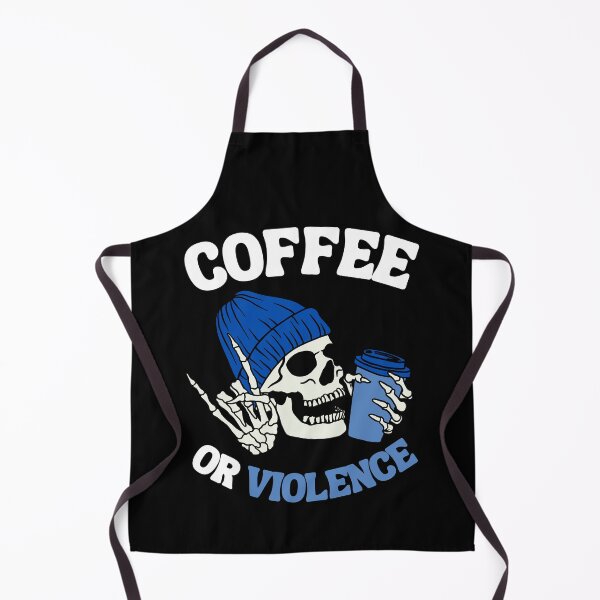 Item preview, coffee or violence simple classic design designed and sold by OldSkullDesigns.