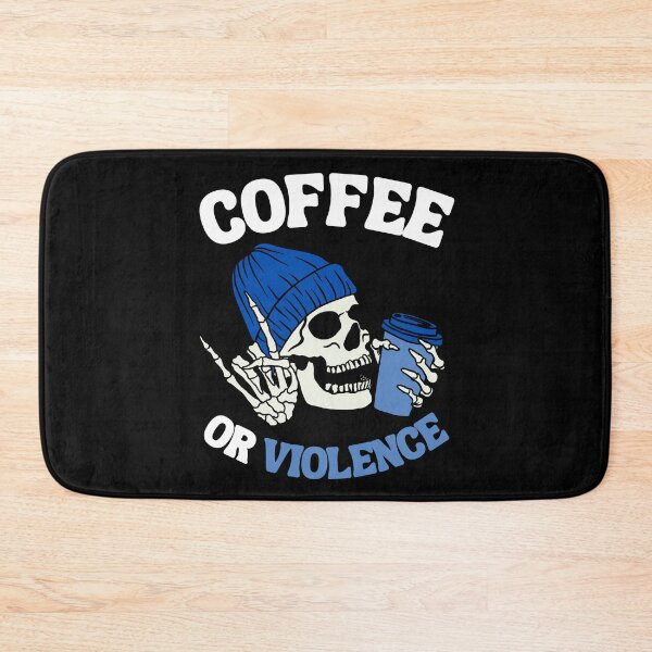Item preview, coffee or violence simple classic design designed and sold by OldSkullDesigns.
