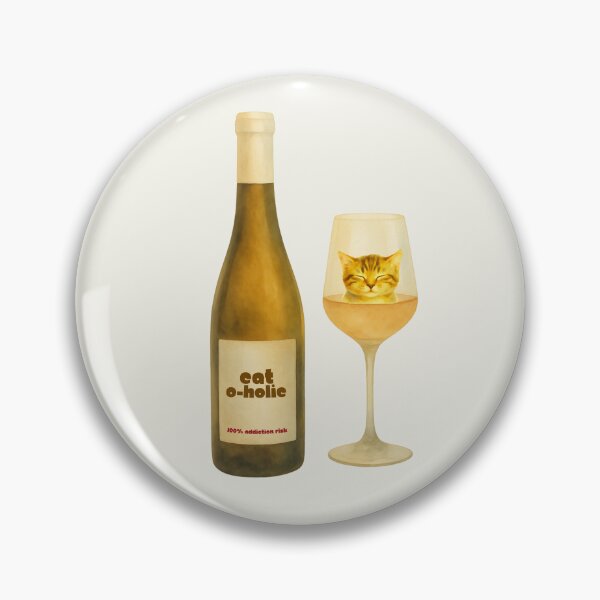 Item preview, Cat-o-holic — Funny Cat Wine Design | Cat Lover Gift | Wine Lover Gift designed and sold by Melo&Mia.