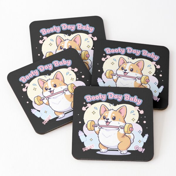 Item preview, Booty Day Baby – Cute Gym Corgi Workout designed and sold by printedartgoods.