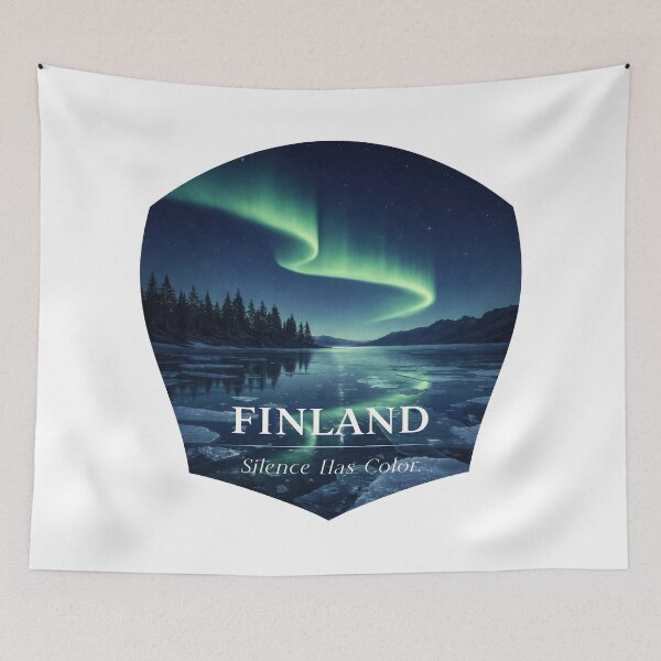 Item preview, Finland Silence Has Color Tonight designed and sold by EdvvinStudios.