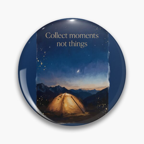Artikelvorschau, Sammle Momente, nicht Dinge – Camping, Aquarell, Berg, Nacht, Kunst entworfen und verkauft von icemanphotos.