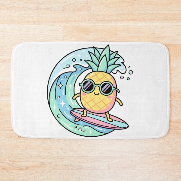 Item preview, Cool Surfing Pineapple Kawaii Summer Vibes designed and sold by LyoniHERA.