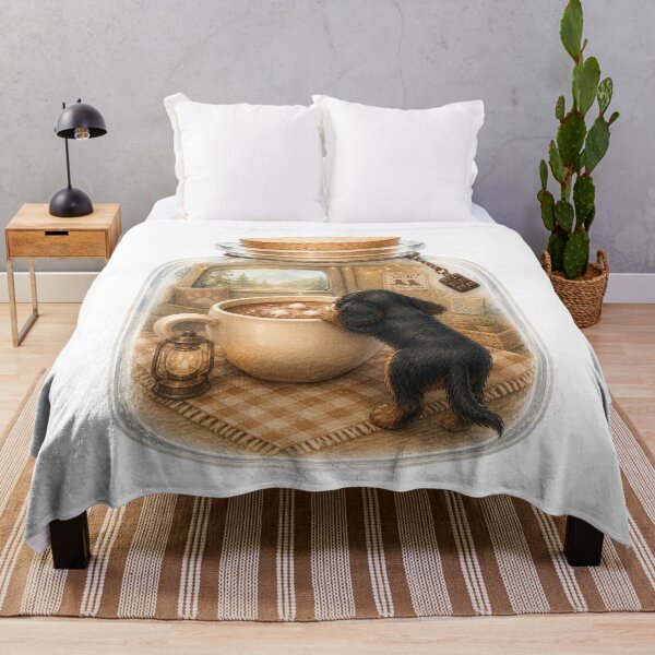 Item preview, Cavalier King Charles Spaniel Hot Chocolate Sticker – Black and Tan Puppy Cozy Coffee Dog Design for T-Shirts, Phone Cases & Gifts designed and sold by SakuraWaStyle.