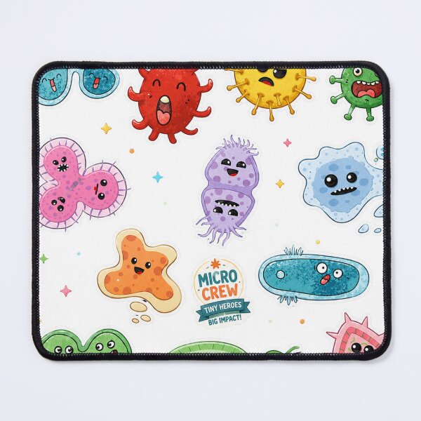 Item preview, Cute Microbes Bacteria, Virus, Ecoli MicroBiology Seamless Pattern Sticker Pack.  designed and sold by labstud.