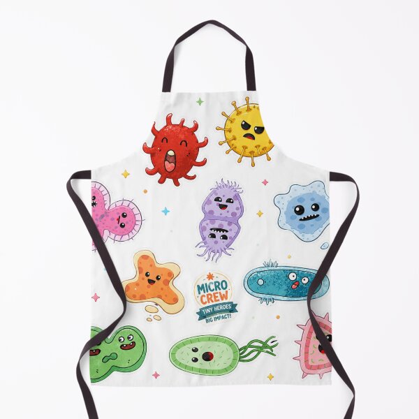 Item preview, Cute Microbes Bacteria, Virus, Ecoli MicroBiology Seamless Pattern Sticker Pack.  designed and sold by labstud.