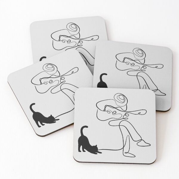 Item preview, Cat and guitarist designed and sold by InkRiot Studios.