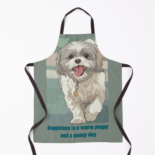 Item preview, Happy Fluffy Dog Illustration - Cute Shih Tzu Anime Style Art designed and sold by BLUESKY11a.