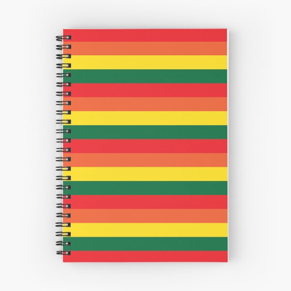 Item preview, Red yellow green horizontal striped preppy pattern designed and sold by fluffyfamcraft.