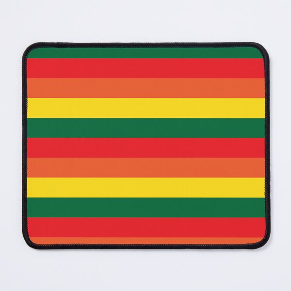 Item preview, Red yellow green horizontal striped preppy pattern designed and sold by fluffyfamcraft.