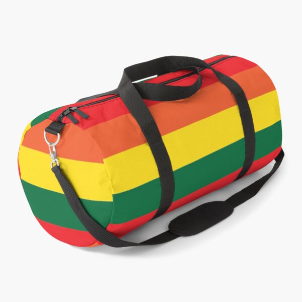Item preview, Red yellow green horizontal striped preppy pattern designed and sold by fluffyfamcraft.