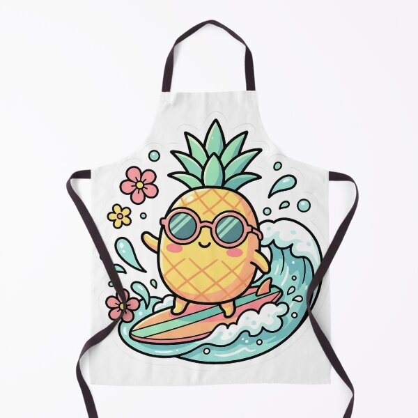 Item preview, Cool Surfing Pineapple Kawaii Summer Vibes designed and sold by LyoniHERA.