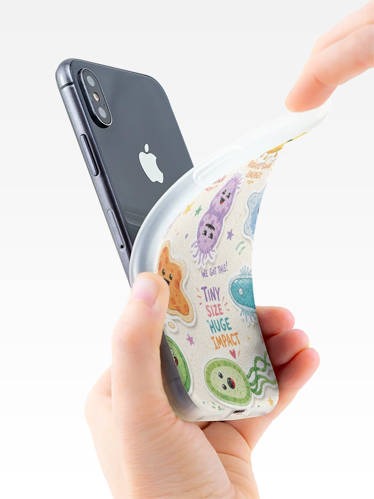 Thumbnail 4 of 5, iPhone Case, Good Vibes Micro Sticker Pack designed and sold by labstud.