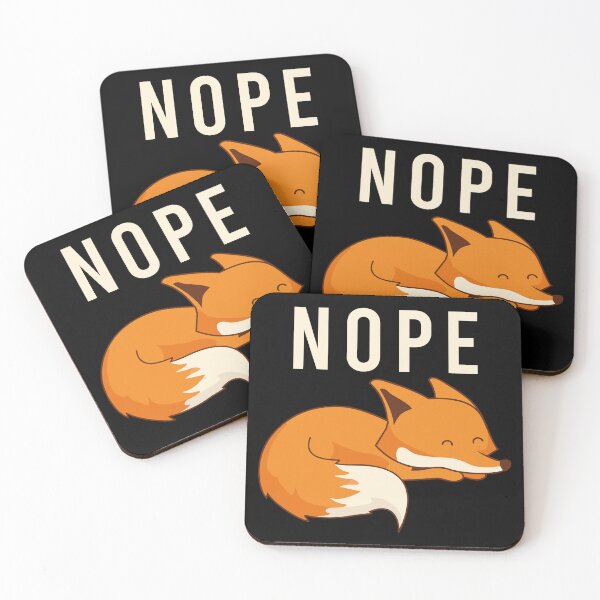 Item preview, Nope - Funny Lazy Fox Lover Introvert Gift designed and sold by anerahilsya.
