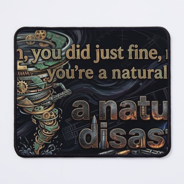 Item preview, Funny Quote Lines: Yeah, A Natural Disaster designed and sold by Uniqueartai.