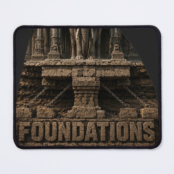 Item preview, Infrastructure Founder Foundations Decide All Elephant Brutalist Art Print designed and sold by SavannaStrikes.