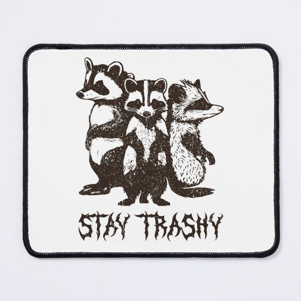 Item preview, Stay Trashy - Funny Trash Metal Raccoon Opossum Skunk designed and sold by anerahilsya.
