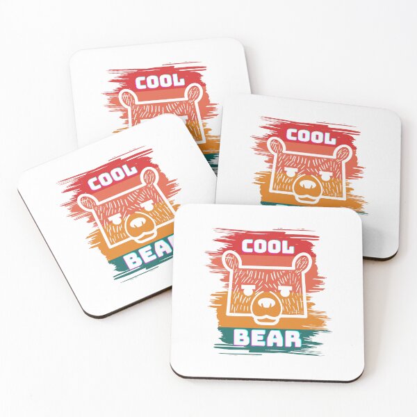 Item preview, Retro Cool Bear — Colorful Geometric 80s Style Grizzly Illustration designed and sold by Colorful-Garden.