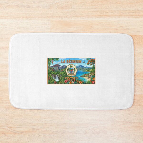 Item preview, Reunion Island with its emblem 974 designed and sold by FoxinhoSoumaila.