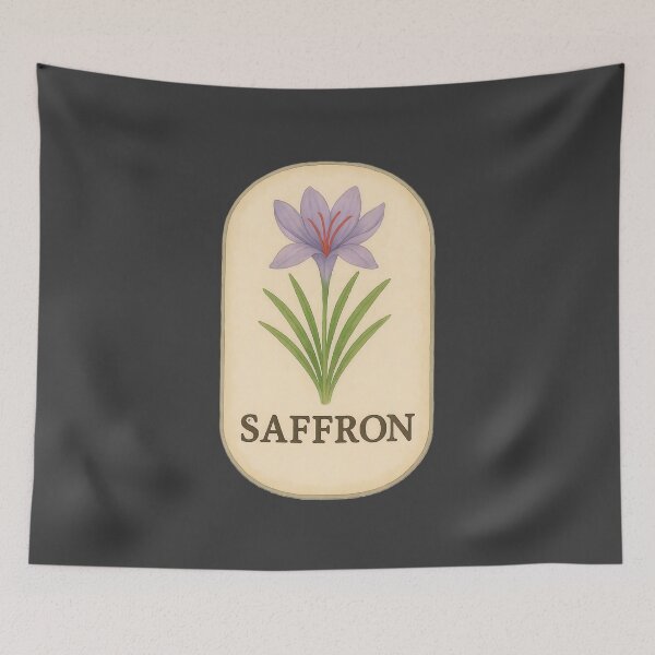 Item preview, Vintage Botanical Herb and Spice Prints: Saffron designed and sold by PinUpPizzazz.