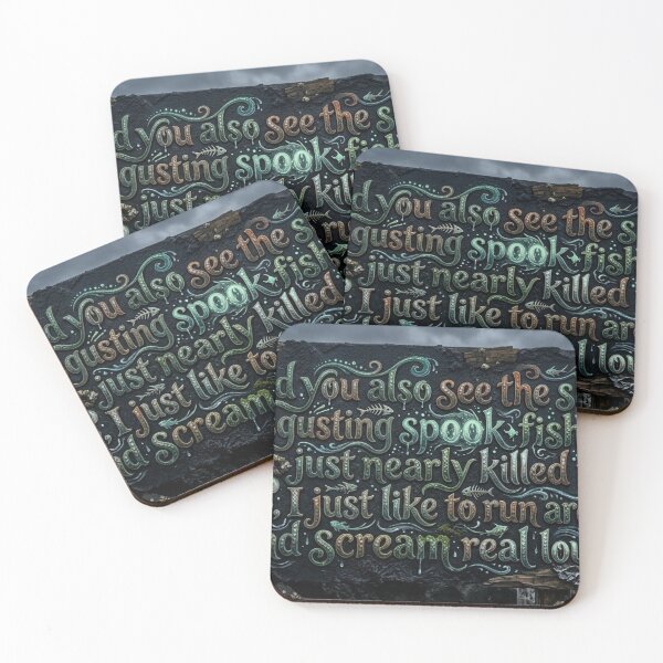 Item preview, Funny Quote Lines: Fish and Screams designed and sold by Uniqueartai.