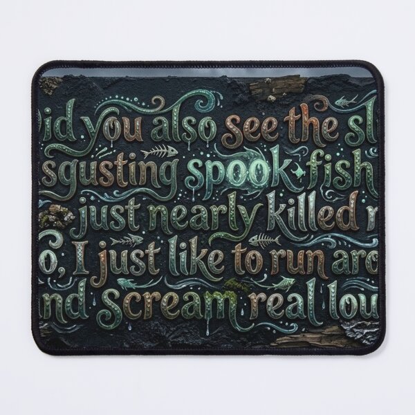 Item preview, Funny Quote Lines: Fish and Screams designed and sold by Uniqueartai.