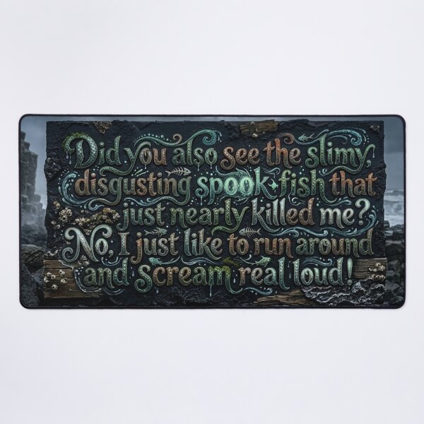 Item preview, Funny Quote Lines: Fish and Screams designed and sold by Uniqueartai.
