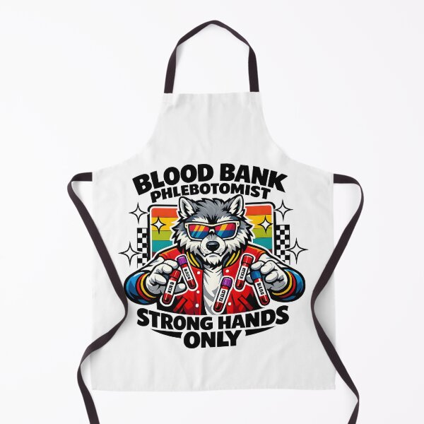 Item preview, Cool Wolf Blood Bank Phlebotomist Retro Varsity Sunglasses Medical Lab Week Design designed and sold by ClinicalHubs.