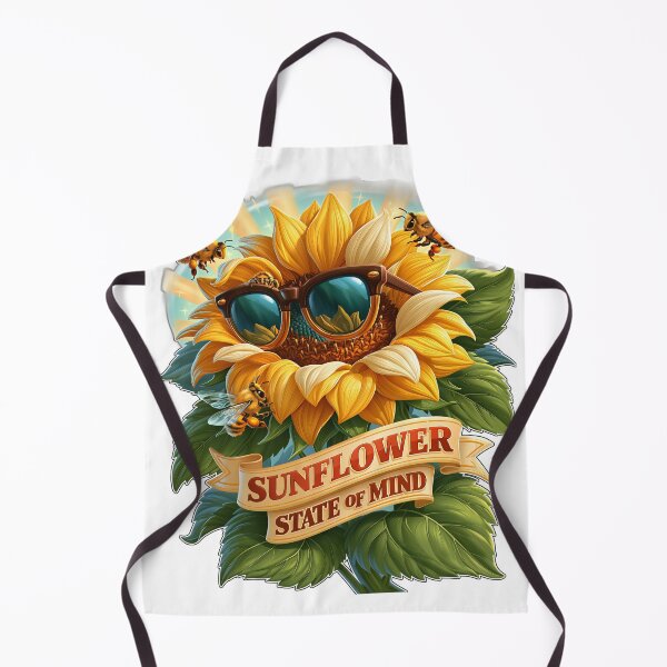 Item preview, Sunflower State Of Mind Cool Summer Bee designed and sold by Marcikart.