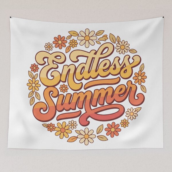 Item preview, Retro Endless Summer Floral designed and sold by LyoniHERA.