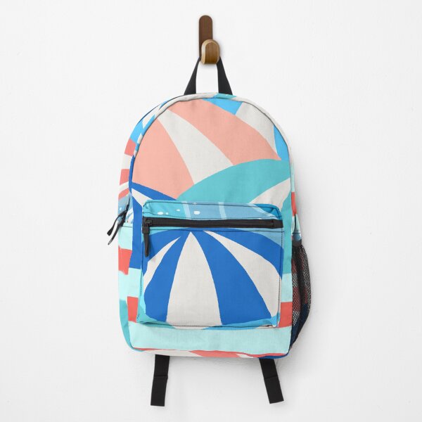 Item preview, Summer Coastal - Retro Ocean Waves with Beach Umbrella  designed and sold by Day-dreamin26.