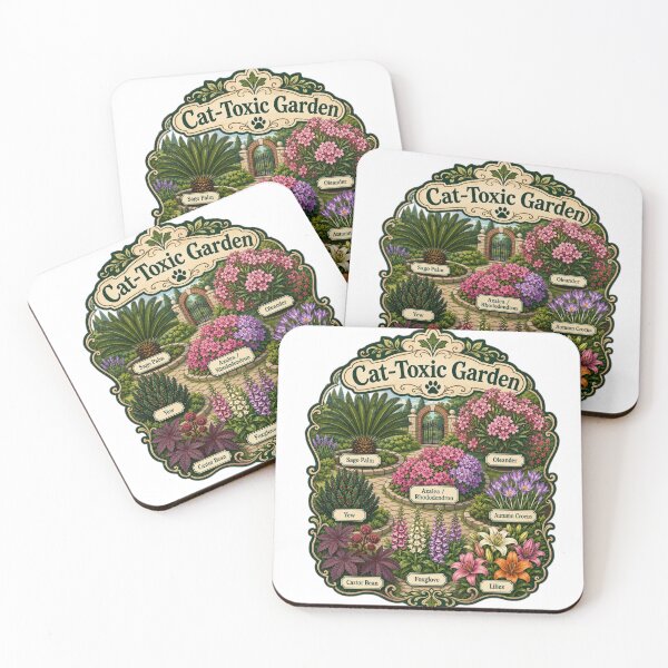 Item preview, Cat toxic plants list emblem  designed and sold by Dead-Dove-Ltd.