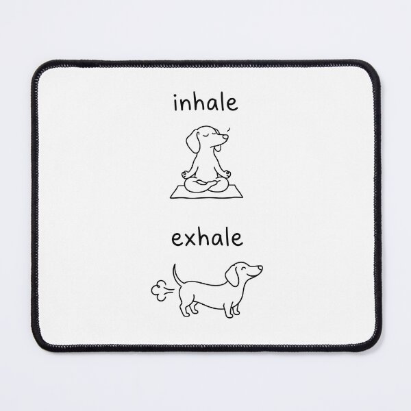 Item preview, Inhale Exhale Dog Design, Preppy Funny Dachshund, Sarcastic Dog Mom Graphic, Trending, Trendy Boutique, Digital Download designed and sold by maricielomv.