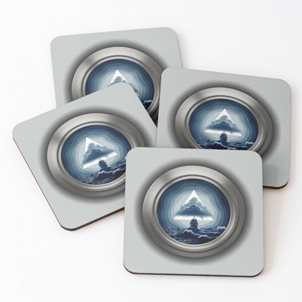 Item preview, The Navigator's Geometric Storm designed and sold by mackyartsstudio.
