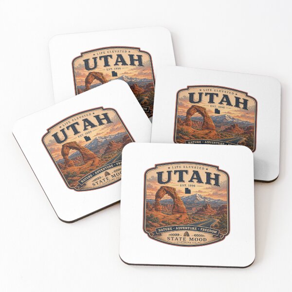 Item preview, Utah Life Elevated Vintage Arches National Park Design designed and sold by StateMoodDesigns.