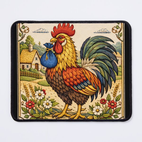 Item preview, Lucky Rooster with Coin Pouch Charm designed and sold by doinitzart.