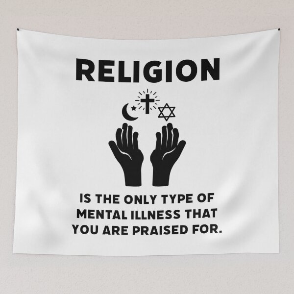 Item preview, Religion, mental illness that you are praised for. designed and sold by Rachel the Artist .