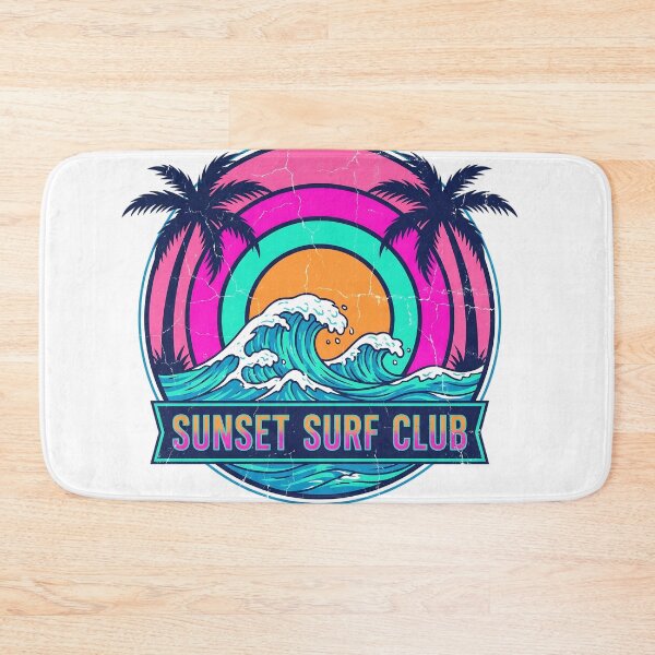 Item preview, Sunset Surf Club Retro 80s Vaporwave designed and sold by LyoniHERA.