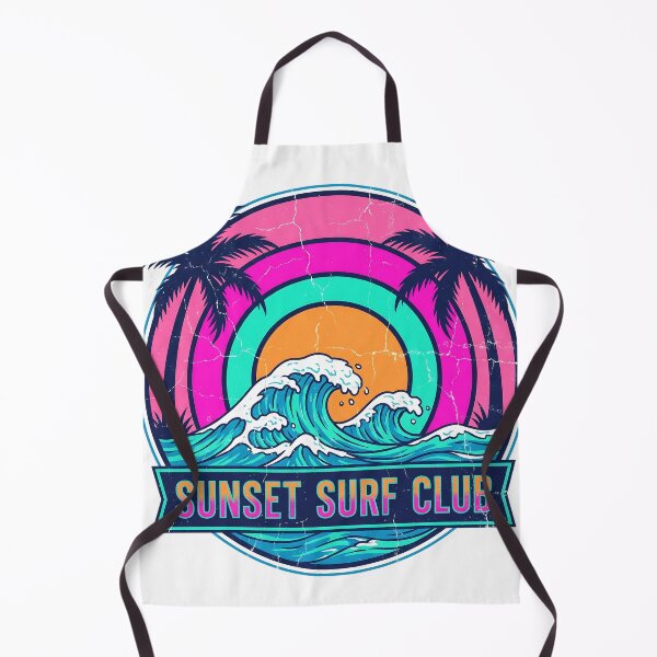 Item preview, Sunset Surf Club Retro 80s Vaporwave designed and sold by LyoniHERA.