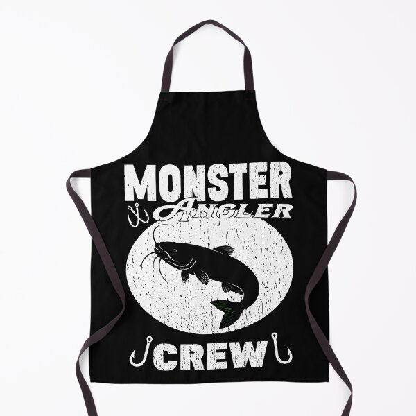 Item preview, Monster Angler Crew Catfish Fishing Gear - Large Flathead Channel Cat Angling Piraiba catfish Lau Lau Monster from Amazon - Vintage Distressed Fisherman Silhouette designed and sold by Jt41.