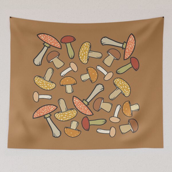 Item preview, Majestic earthy mushrooms! designed and sold by AlfreyArt.